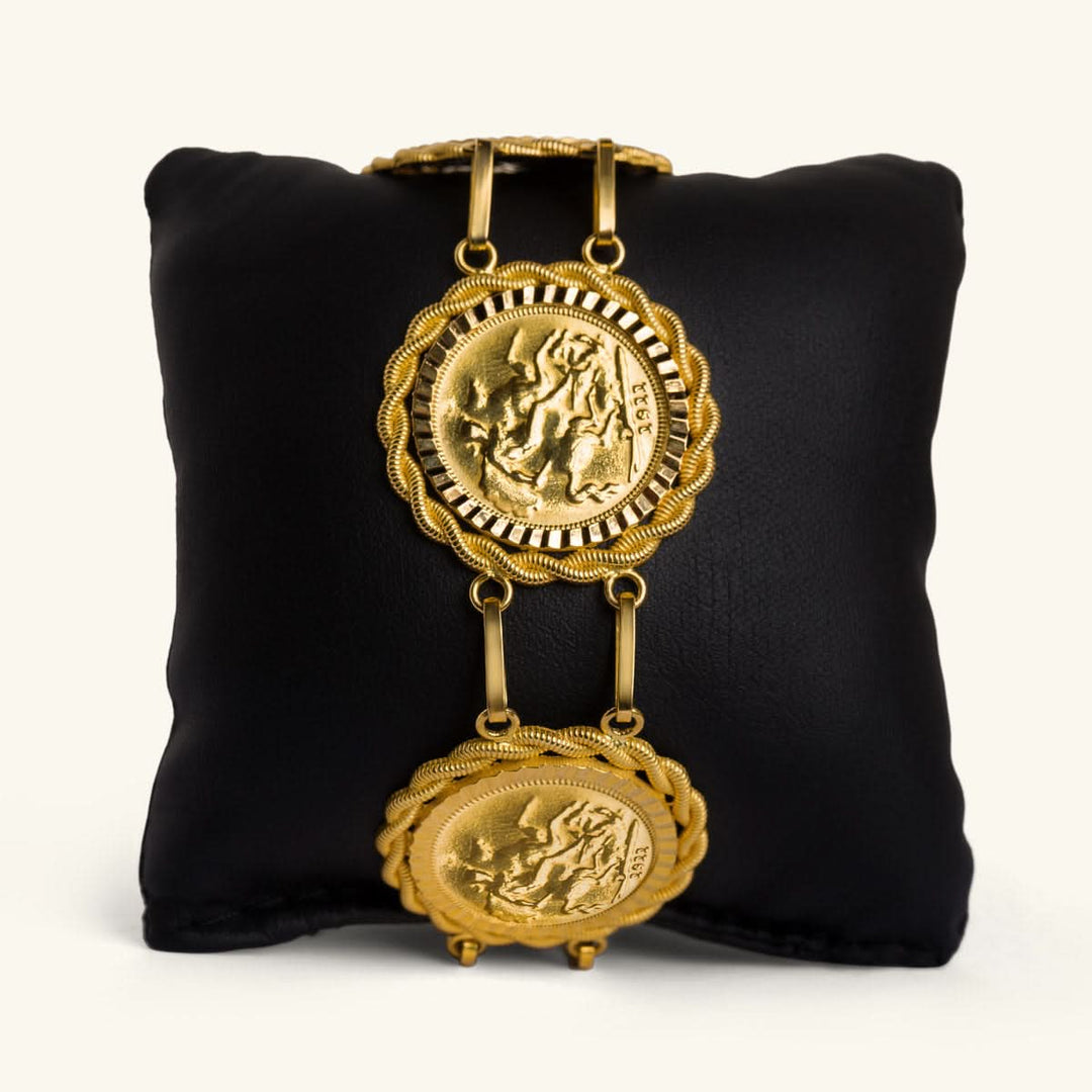 Vintage English Coin Bracelet