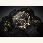 Load image into Gallery viewer, CURV, Black & Gold Dial
