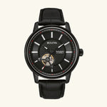 Load image into Gallery viewer, Classic Automatic – Black Dial & Leather Strap
