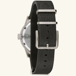 Load image into Gallery viewer, Hack Watch – Ivory Dial, Black Leather Strap