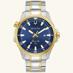 Load image into Gallery viewer, Marine Star Series B, Gold-Tone with Blue Dial