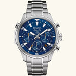 Load image into Gallery viewer, Marine Star Series B, Silver-Tone with Blue Dial