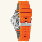 Load image into Gallery viewer, Marine Star Series A, Silver-Tone with Orange Strap