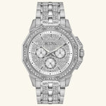 Load image into Gallery viewer, Octava Crystal, Silver White Dial