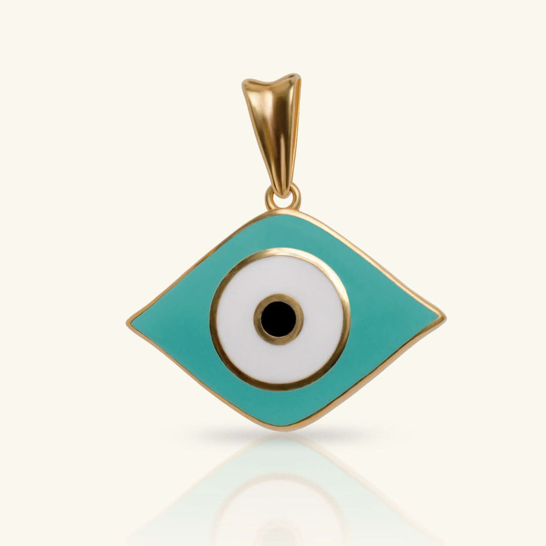 Gold Evil Eye Pendant