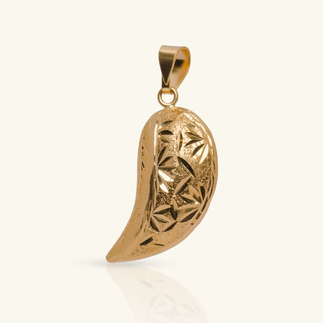 Gold Almond Pendant