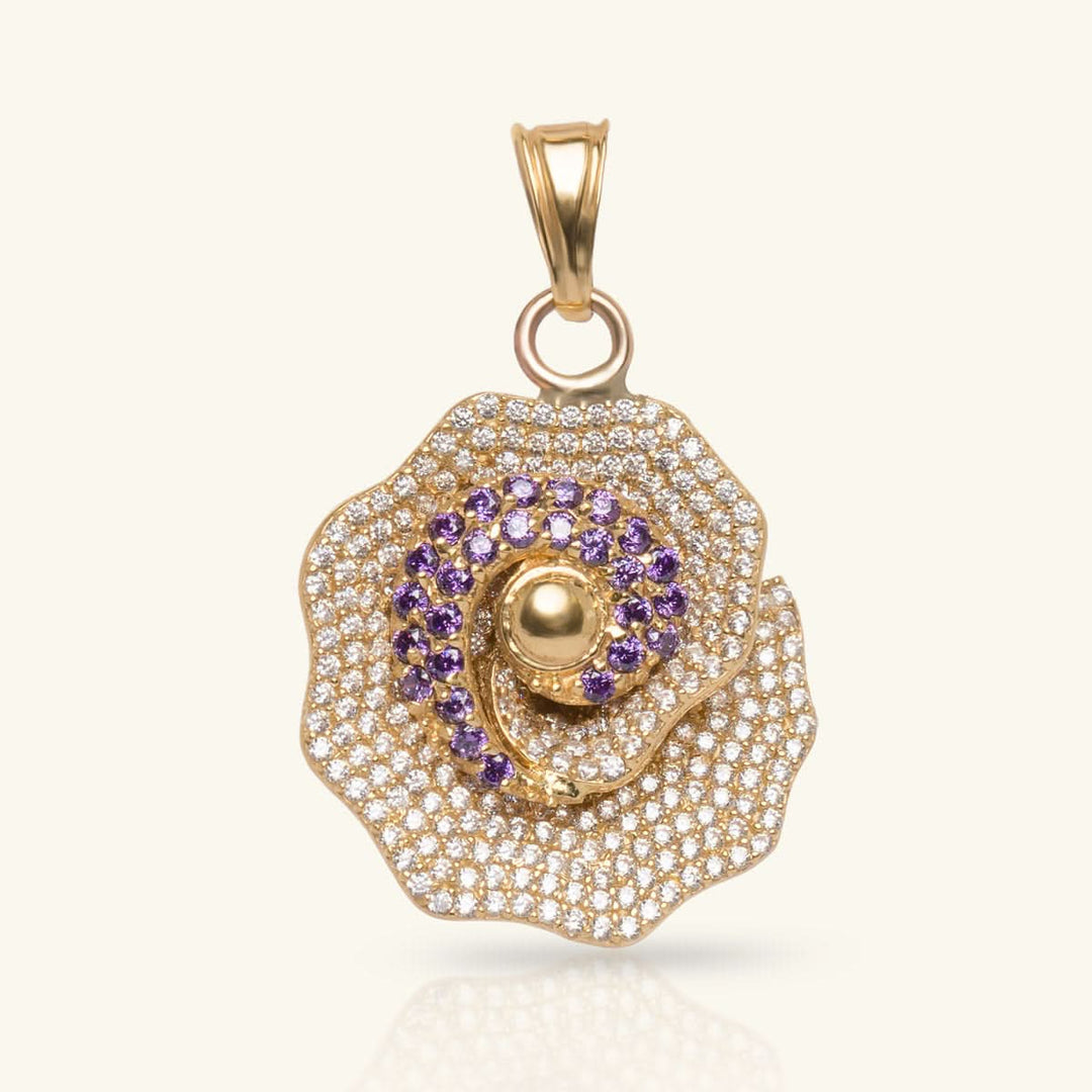 Gold Flower Pendant