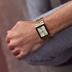 Load image into Gallery viewer, Quadra, Champagne Dial with 3 Diamonds