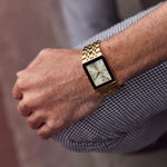 Load image into Gallery viewer, Quadra, Champagne Dial with 3 Diamonds