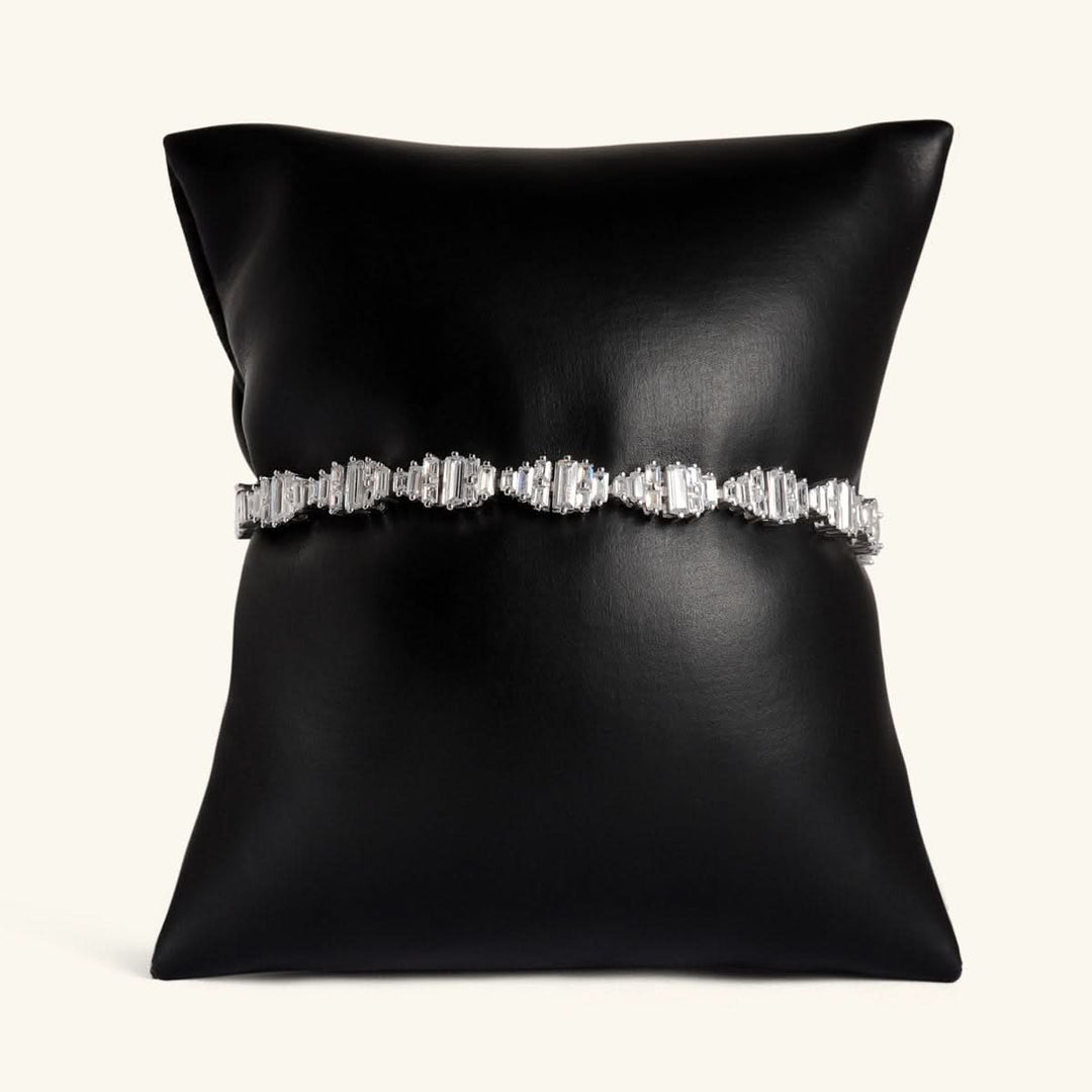 Sparkling Diamond Cut Silver Bracelet