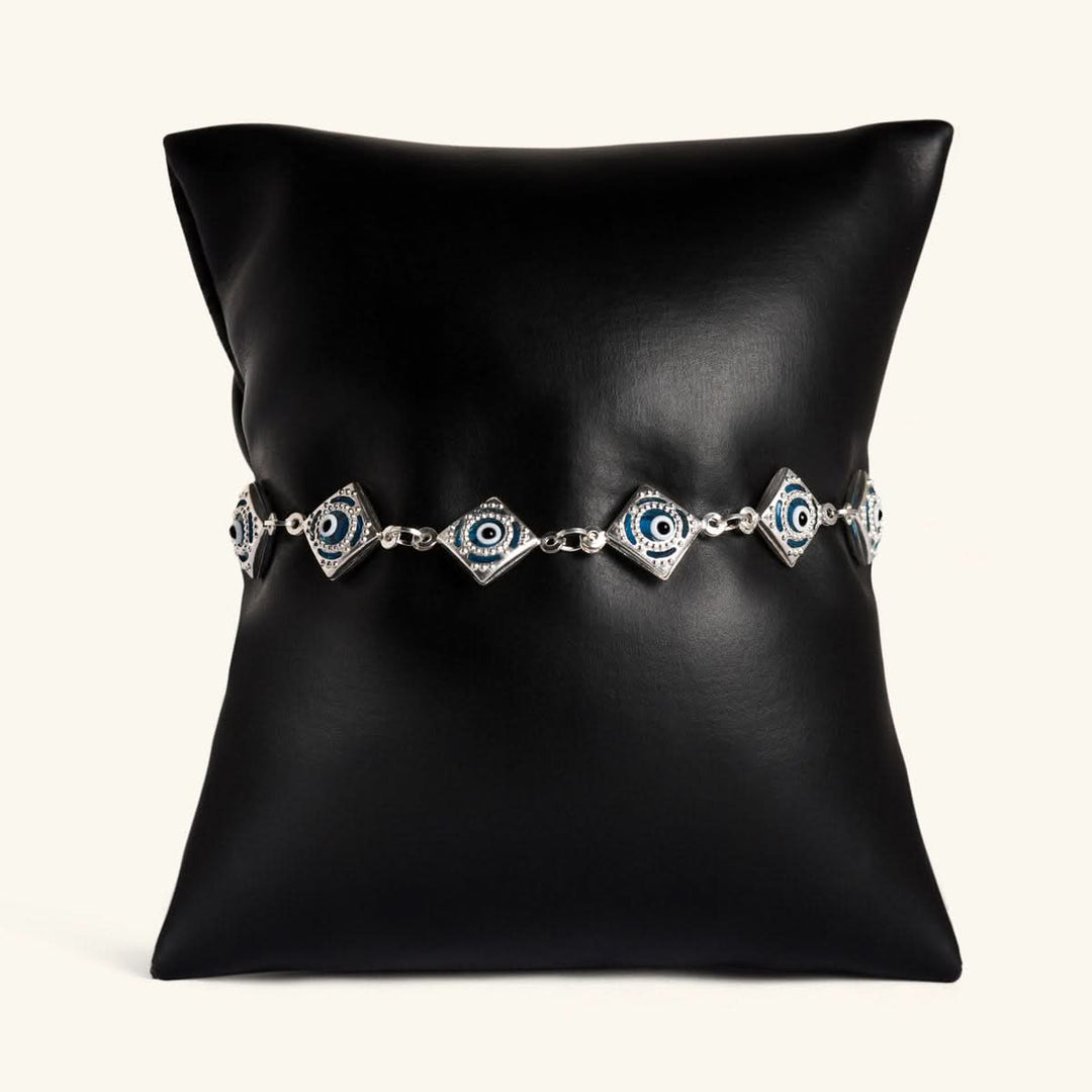 Square Evil Eye Bracelet