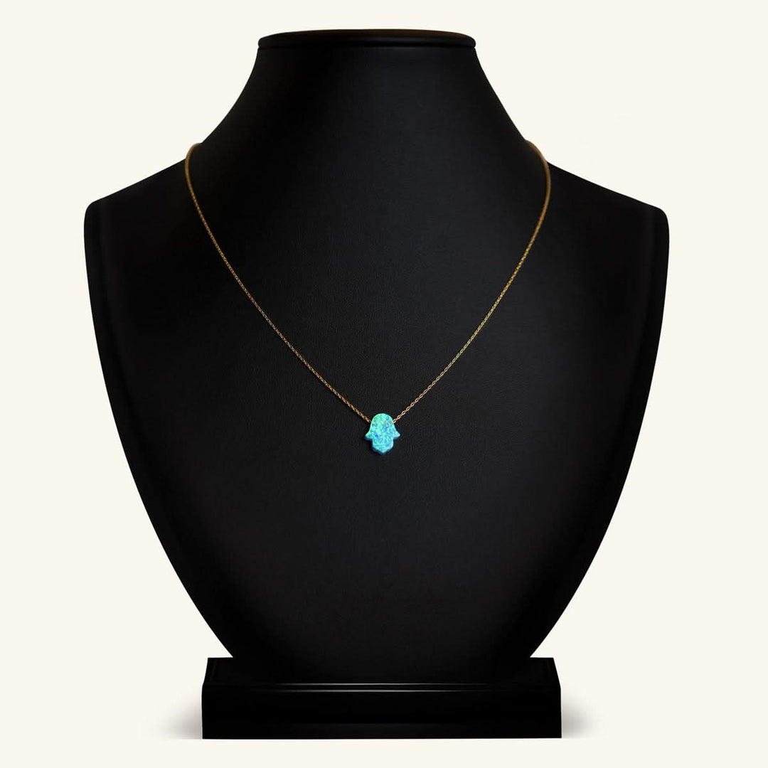 Gold-Dipped Hamsa Hand Necklace