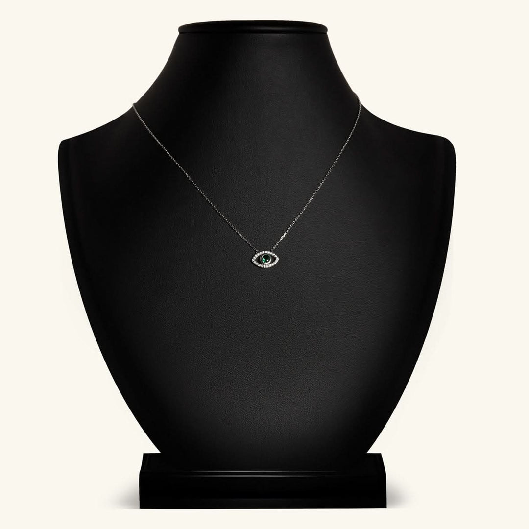 Green Crystal Protection Eye Pendant