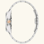 Load image into Gallery viewer, Bulova Surveyor automatic watch with rose gold case and red dial, showcasing elegant design and precise timekeeping.