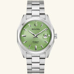 Load image into Gallery viewer, Surveyor – Green Dial, Stainless Steel