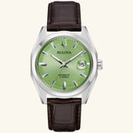 Load image into Gallery viewer, Surveyor – Green Dial, with Leather Strap