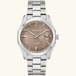 Load image into Gallery viewer, Surveyor – Silver-Tone with Brown Dial