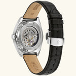 Load image into Gallery viewer, Surveyor – Skeleton Dial, Black Leather