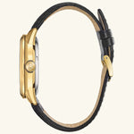 Load image into Gallery viewer, Sutton Classic – Gold Skeleton, Leather Strap