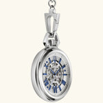 Load image into Gallery viewer, Sutton Pocket Watch – Silver Skeleton Dial