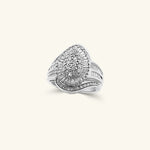 Load image into Gallery viewer, 10K Diamond Fan Cluster Statement Ring
