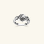 Load image into Gallery viewer, 10K Diamond Infinity Twist Cluster Ring
