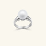 Load image into Gallery viewer, 10K Pearl &amp; Diamond Ring
