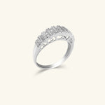 Load image into Gallery viewer, 10K White Gold Diamond Pavé Band Ring
