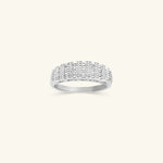 Load image into Gallery viewer, 10K White Gold Diamond Pavé Band Ring
