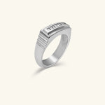 Load image into Gallery viewer, 14K White Gold Baguette Men’s Diamond Channel Ring
