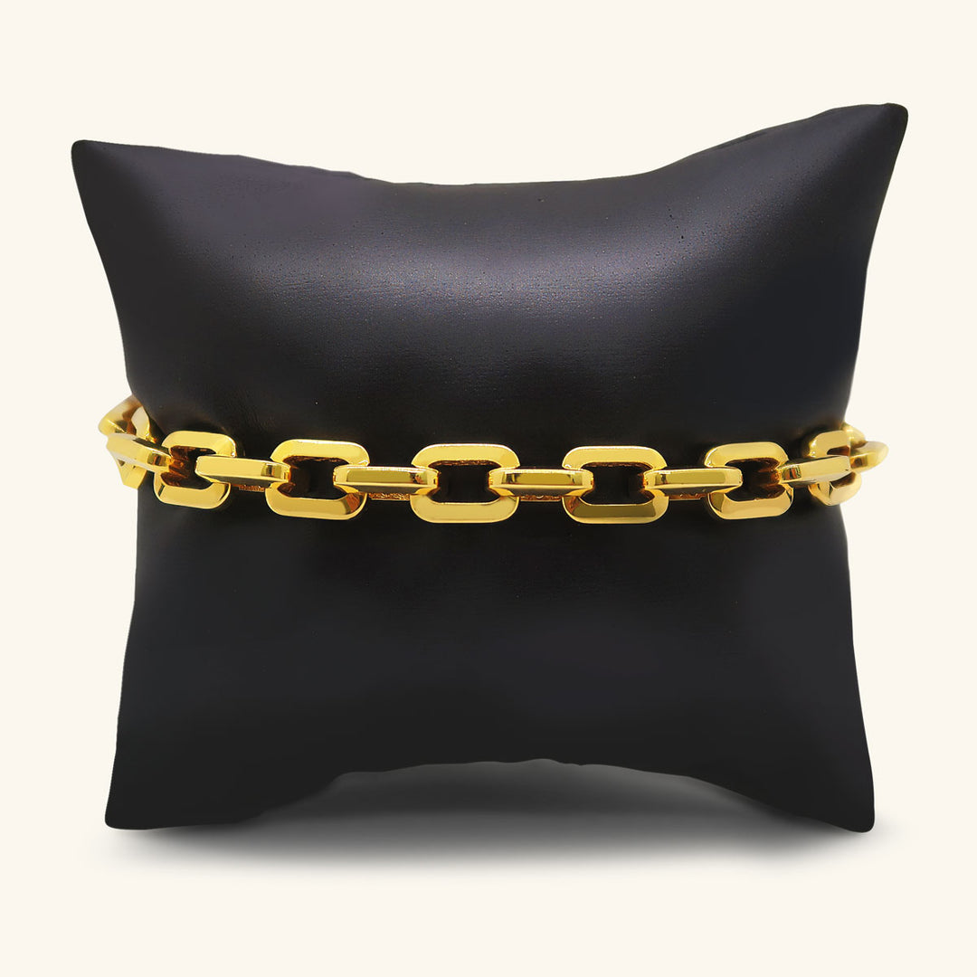 21K Gold Signature Link Bracelet