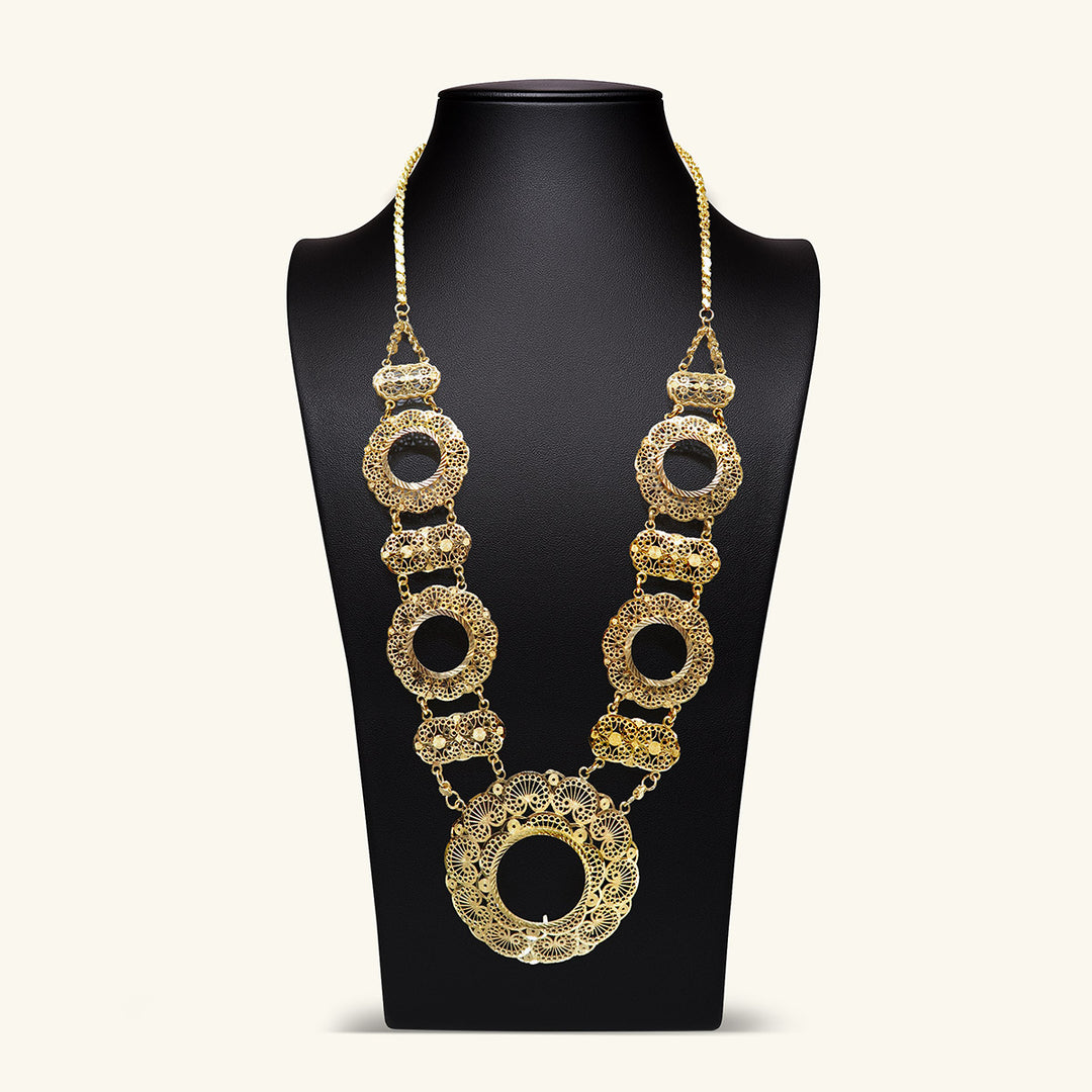 21K Gold 5 Coin Kladah Necklace