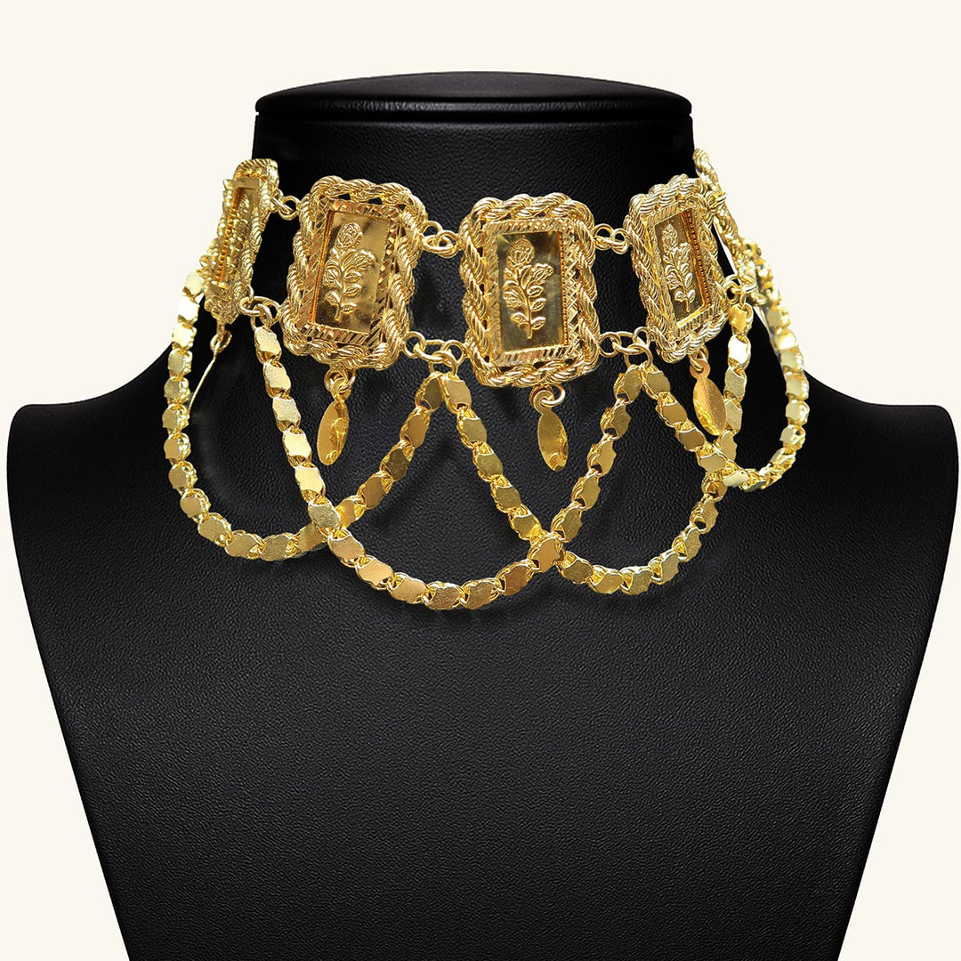 21K Gold Flower Kladah Choker