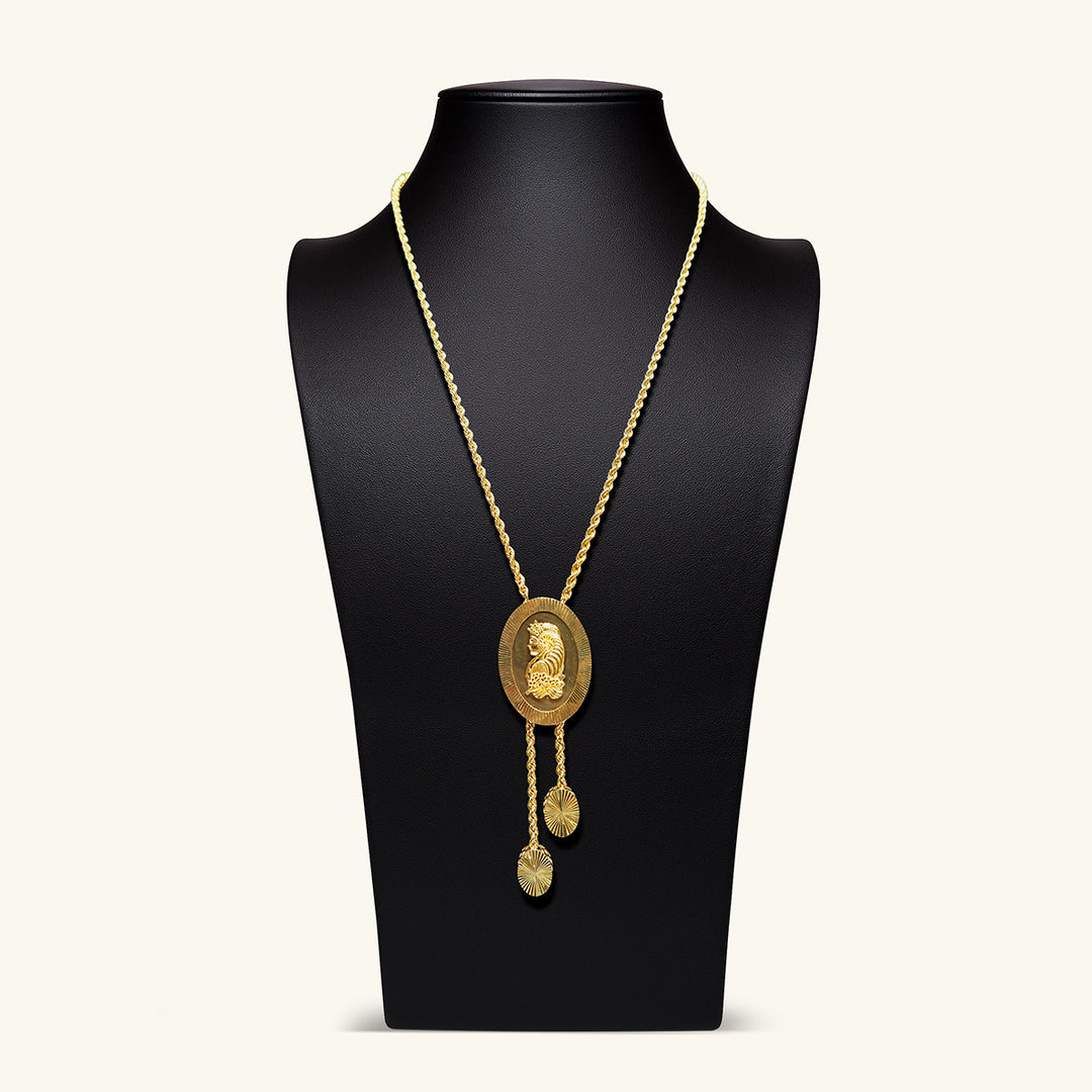 21K Gold Ounce Drop Necklace