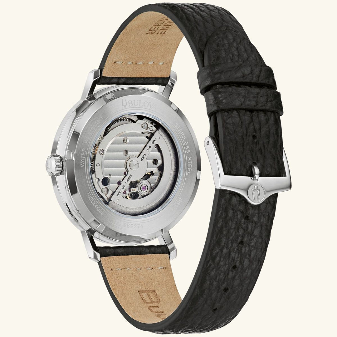 Aerojet Classic – Blue Sunray Dial with Leather Strap