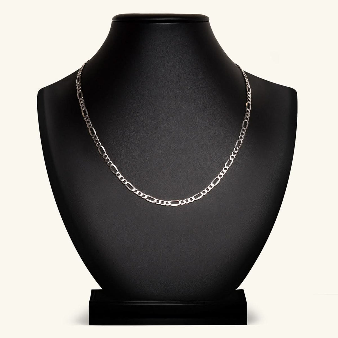 White Gold Figaro Chain