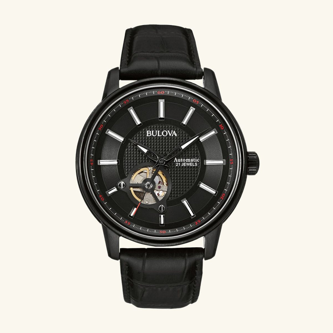 Classic Automatic – Black Dial & Leather Strap