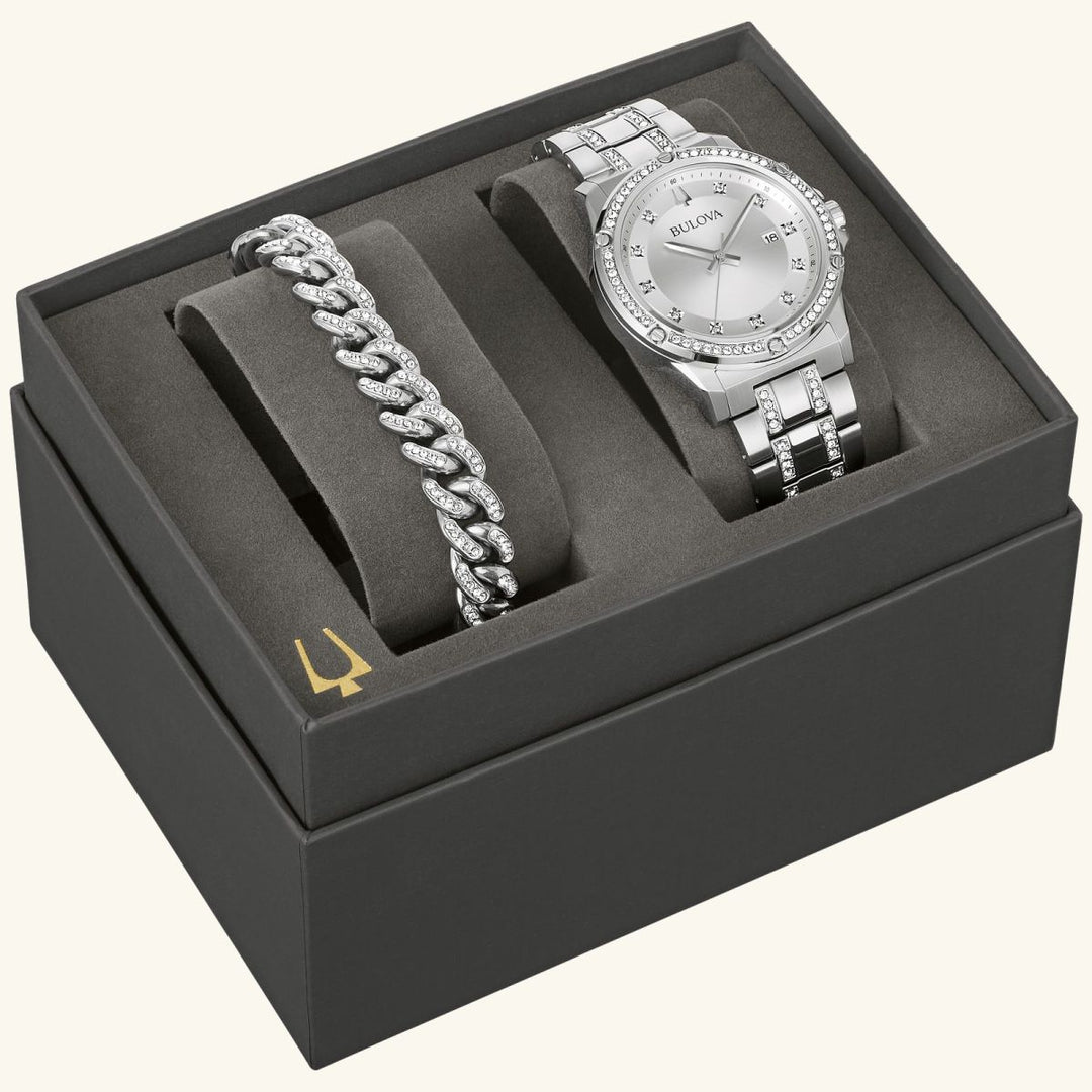 Crystal Box Set, Silver-Tone