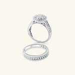 Load image into Gallery viewer, Exquisite Round Brilliant Diamond Ring Set
