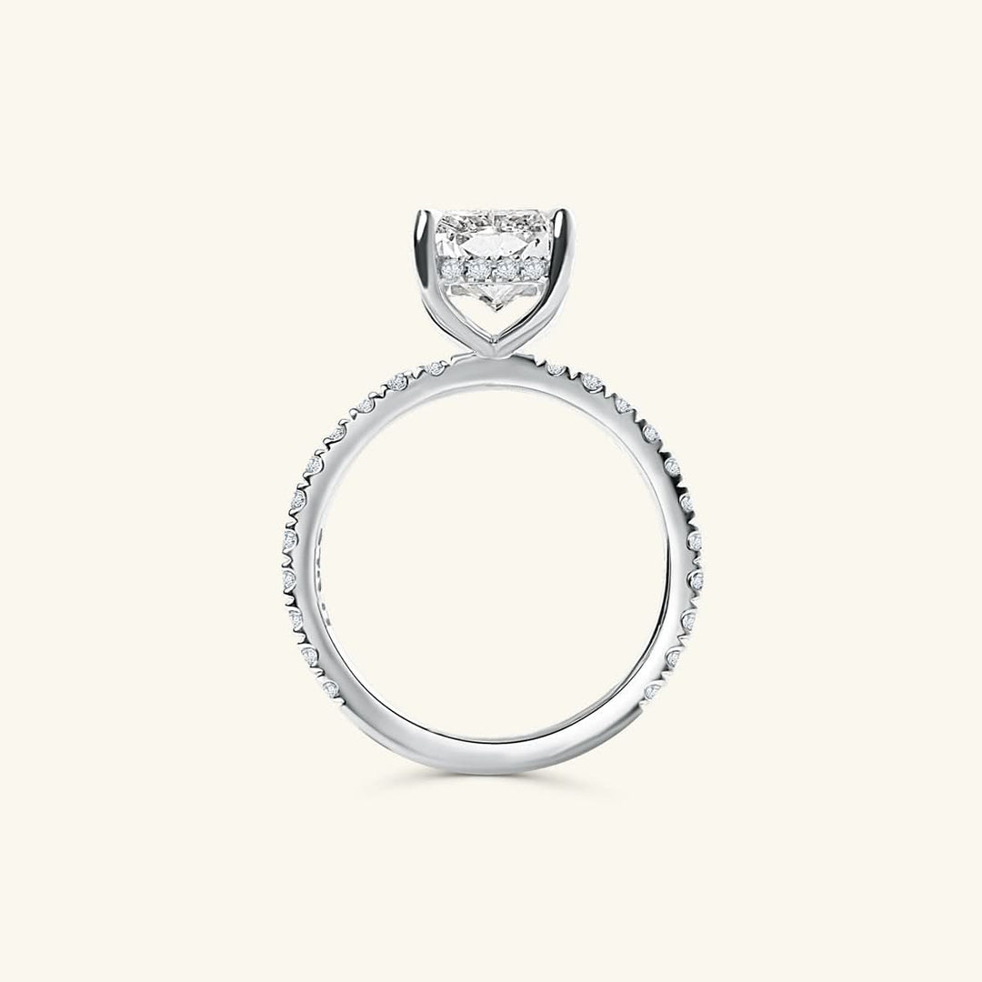 Emerald Lab Diamond Ring