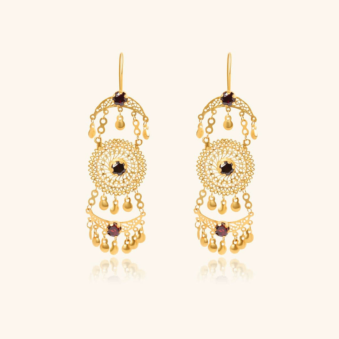Brown Stone Earring