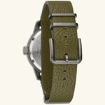 Load image into Gallery viewer, Hack Watch – Black Dial, Green NATO Strap
