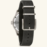 Load image into Gallery viewer, Hack Watch – Ivory Dial, Black Leather Strap
