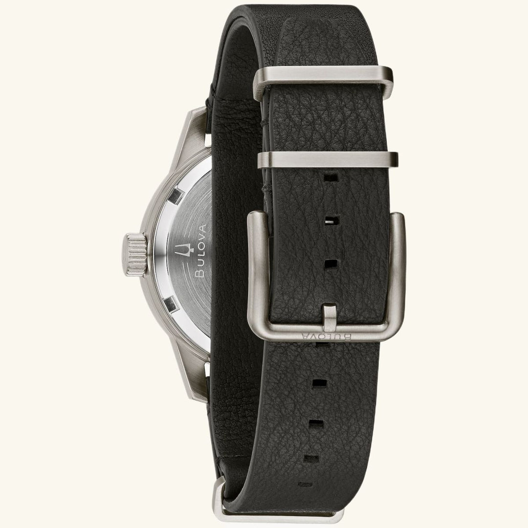 Hack Watch – Ivory Dial, Black Leather Strap