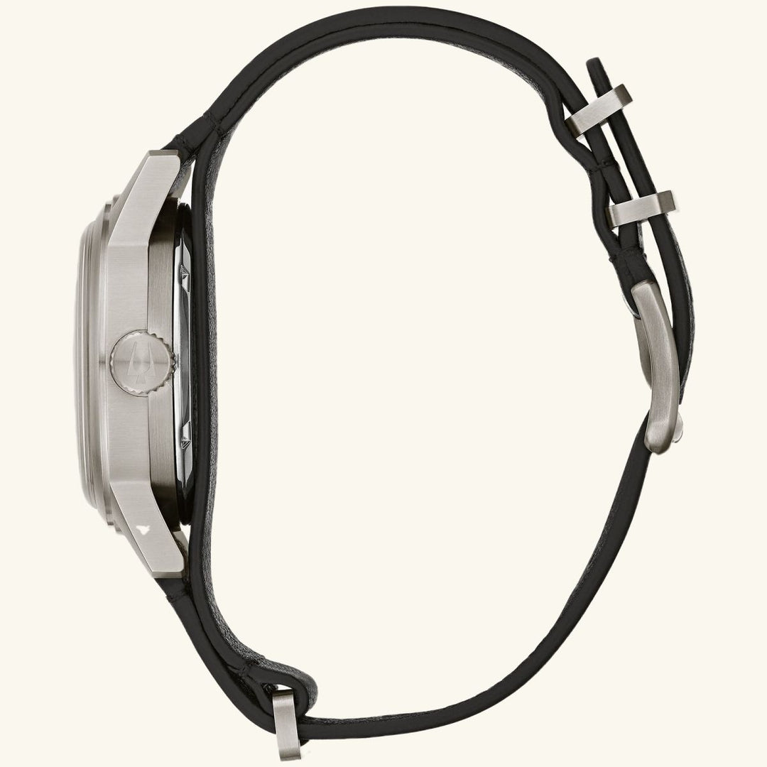 Hack Watch – Ivory Dial, Black Leather Strap
