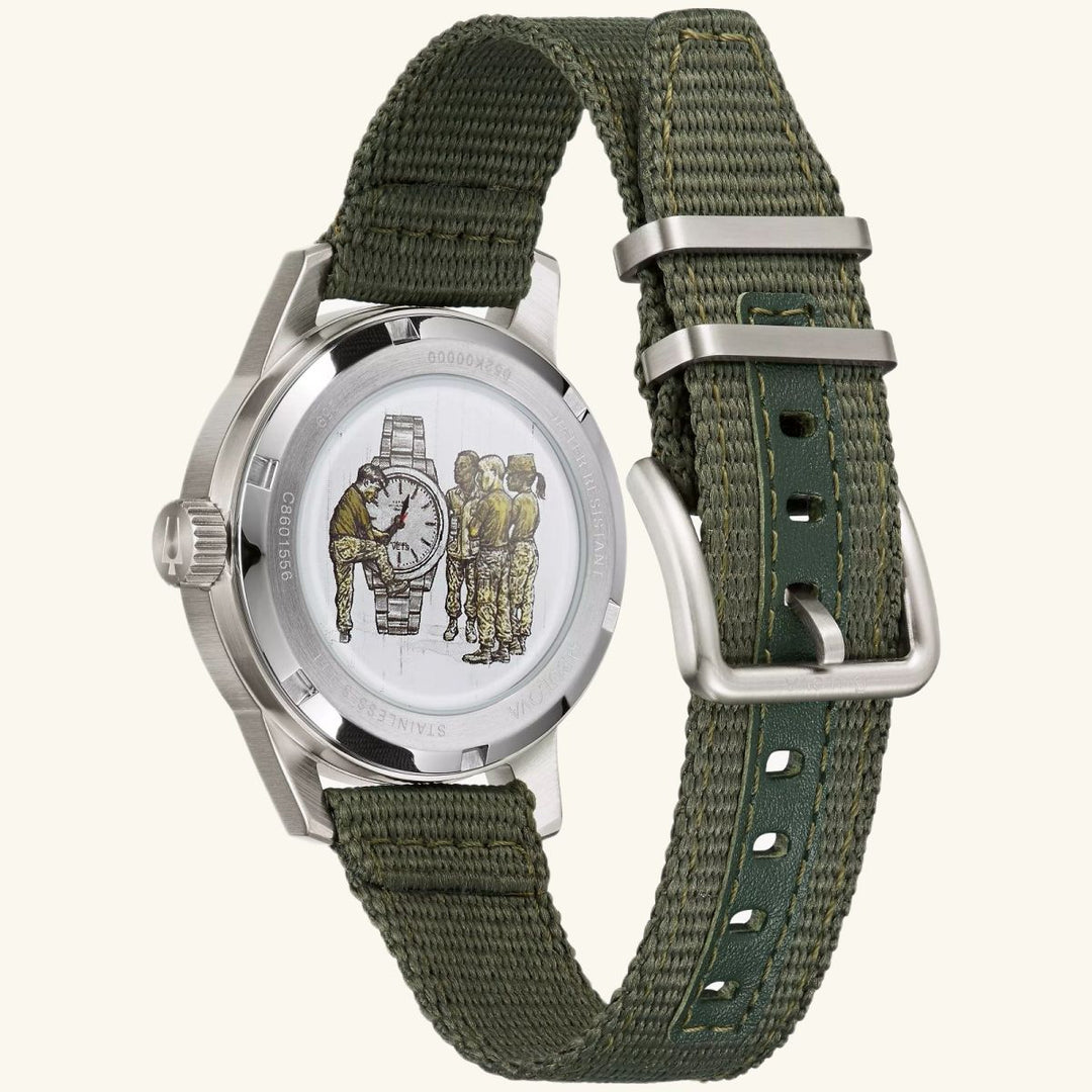 Hack Watch – VWI Special Edition, Green Nylon Strap