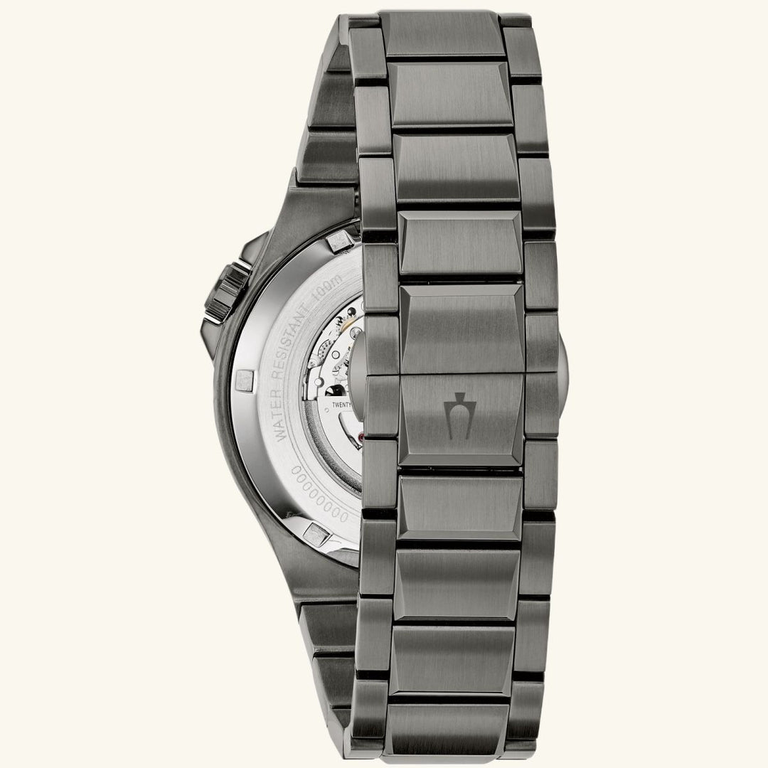 Maquina - Gunmetal Skeleton Dial, Stainless Steel Bracelet