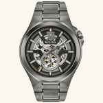 Load image into Gallery viewer, Maquina - Gunmetal Skeleton Dial, Stainless Steel Bracelet
