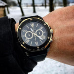 Load image into Gallery viewer, Marine Star Series A, Gold-Tone with Black Dial
