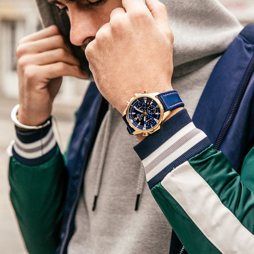 Marine Star Series B, Blue Dial